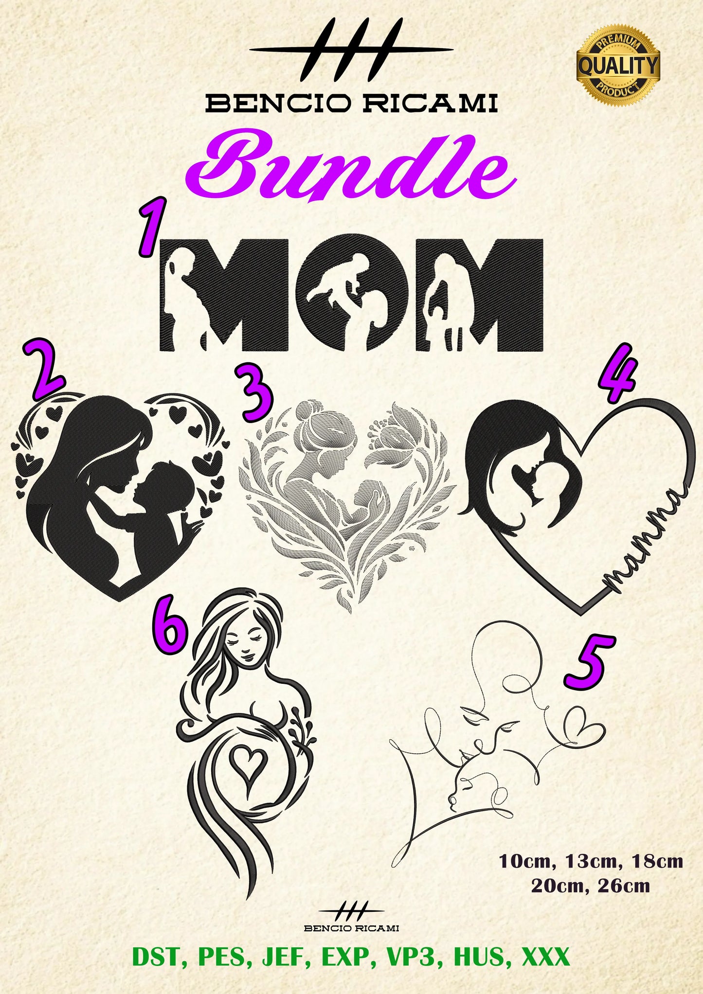 Bundle Mamma1 - BencioRicami