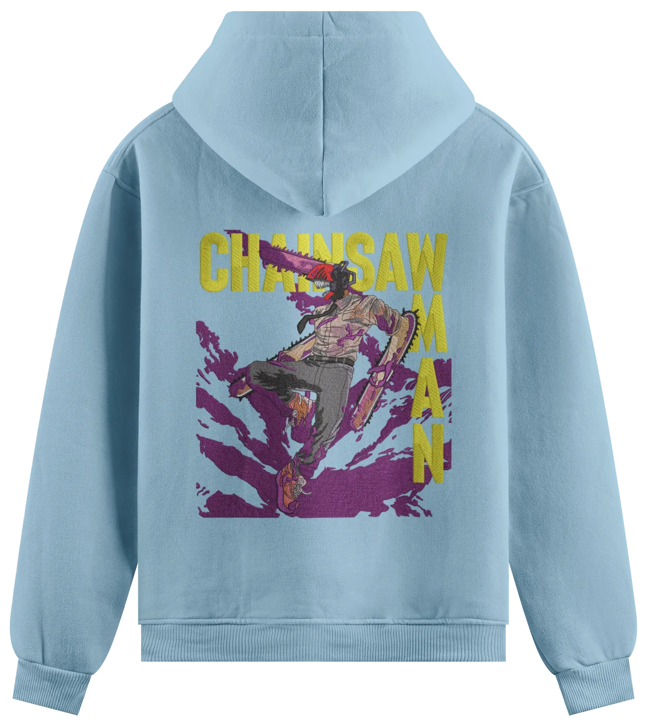 Felpa Ricamata Denji x Chainsaw Man - Made in Italy