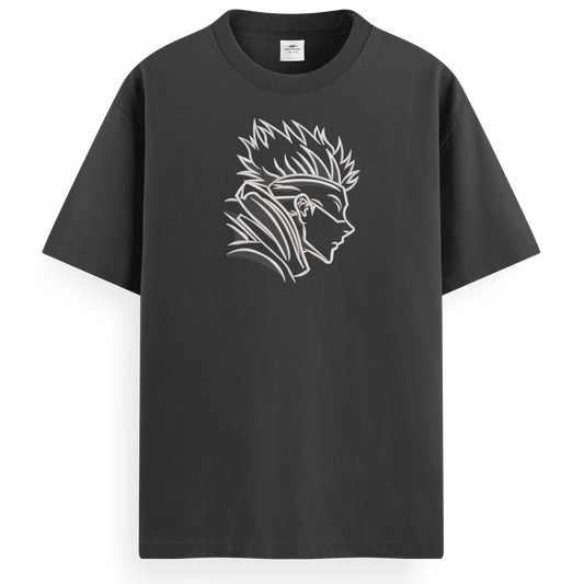 T-shirt Ricamata Gojo profilo - Made in Italy