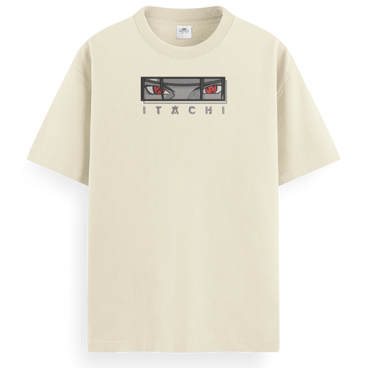 T-shirt Ricamata Itachi eyes x Naruto - Made in Italy