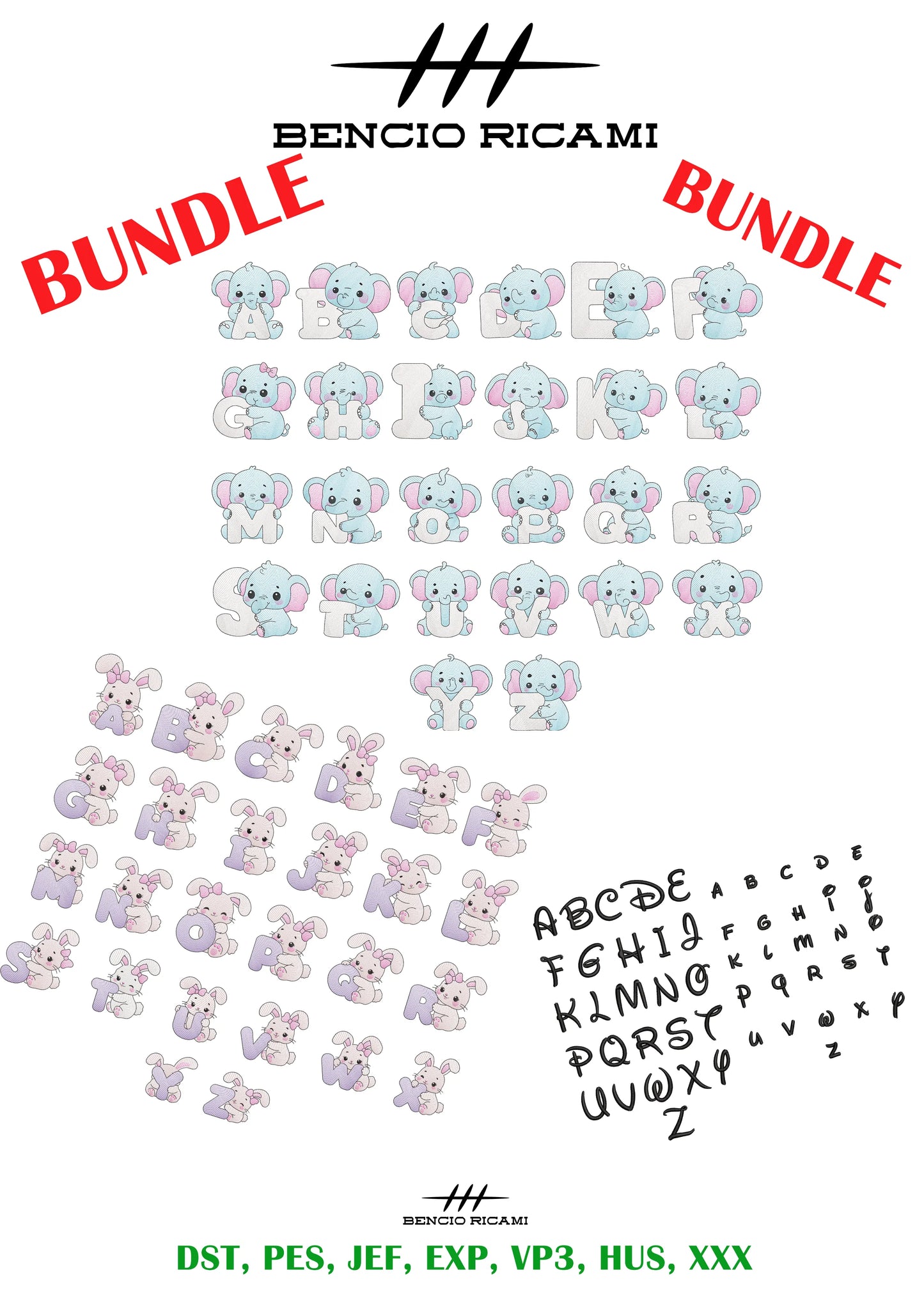Bundle Bimbi 1 - BencioRicami