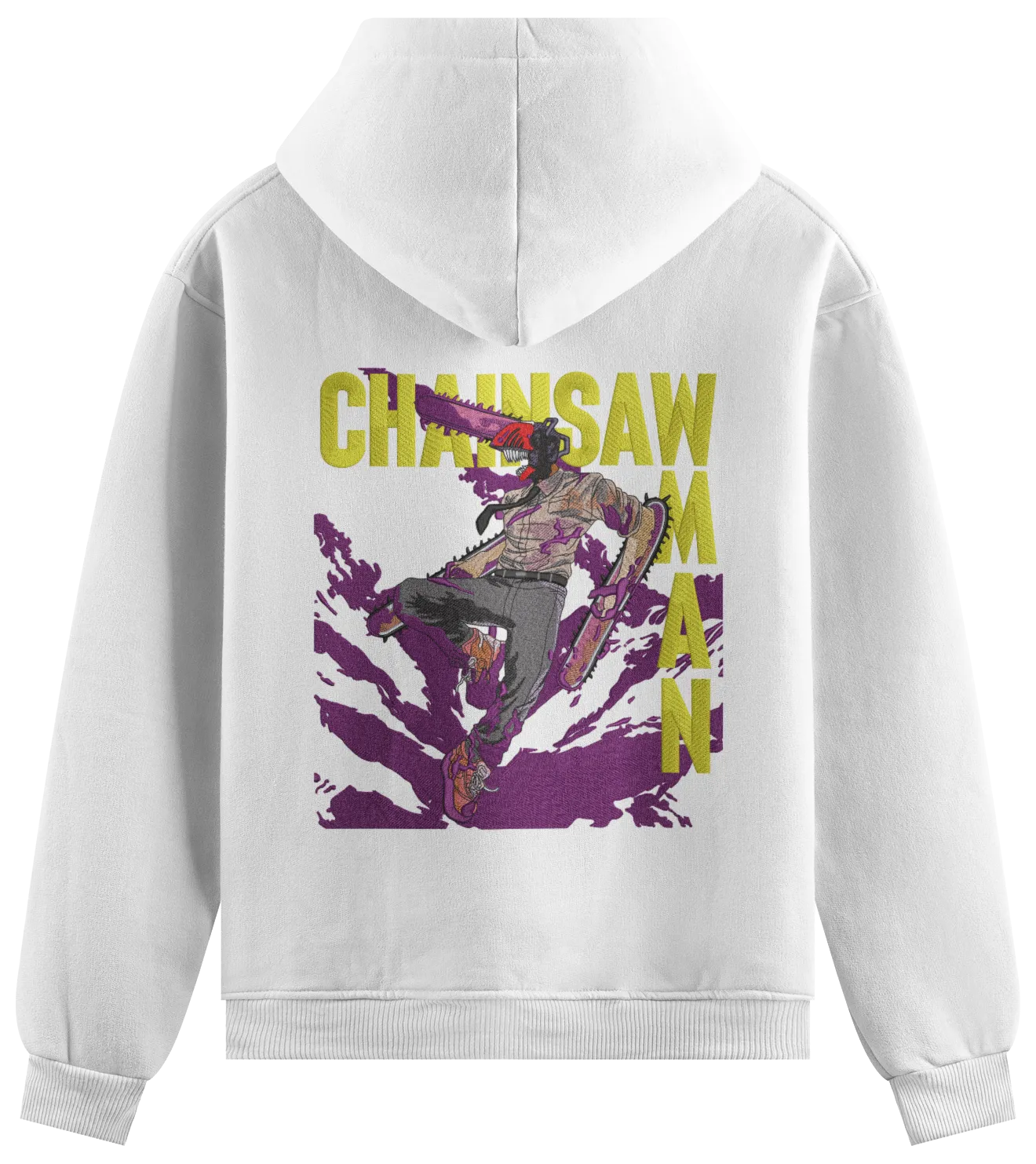 Felpa Ricamata Denji x Chainsaw Man  - Made in Italy