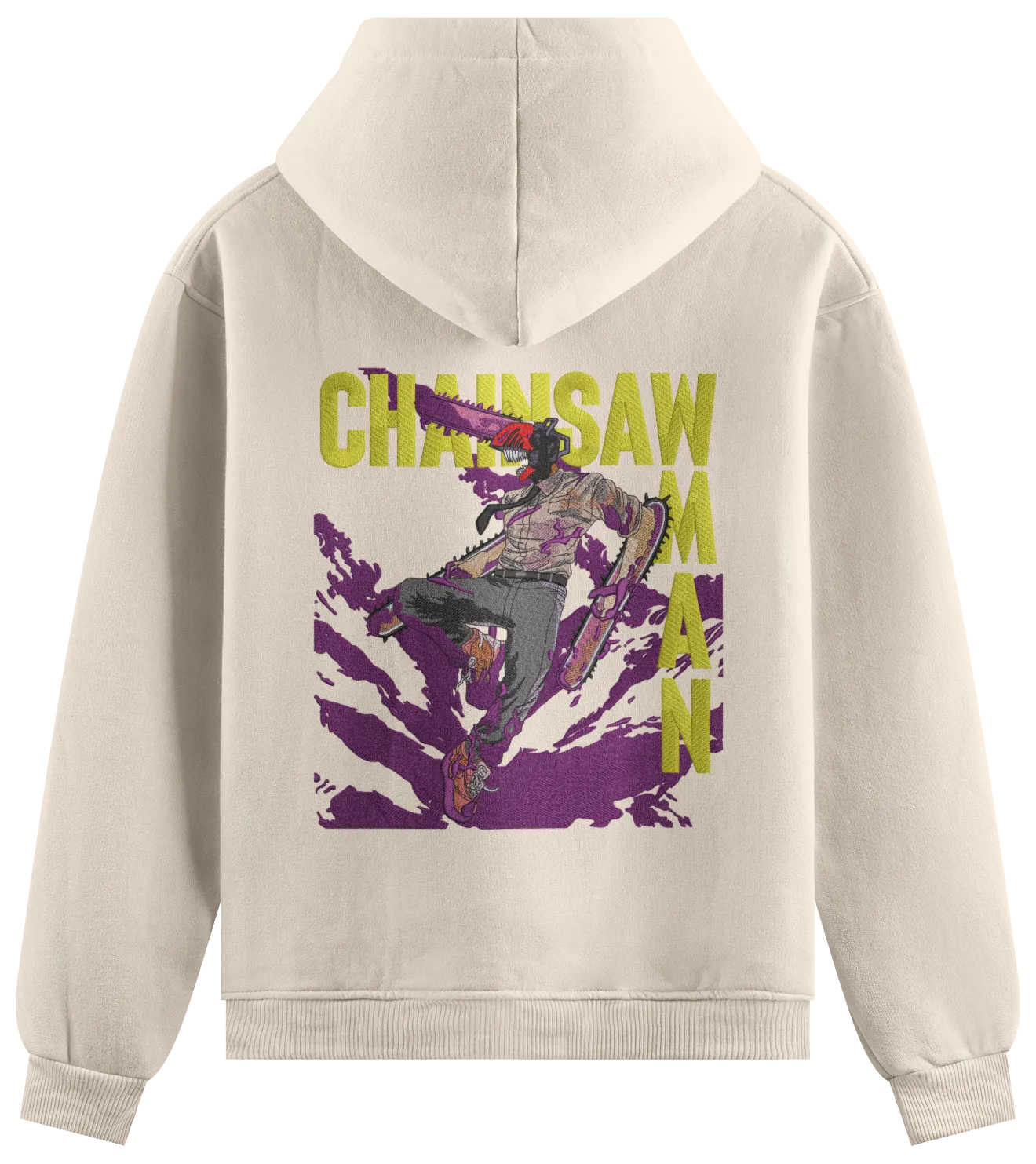 Felpa Ricamata Denji x Chainsaw Man  - Made in Italy