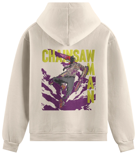 Felpa Ricamata Denji x Chainsaw Man  - Made in Italy