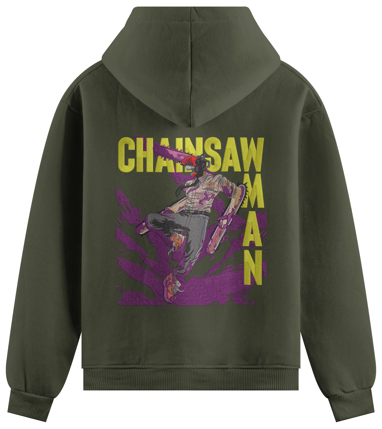 Felpa Ricamata Denji x Chainsaw Man  - Made in Italy