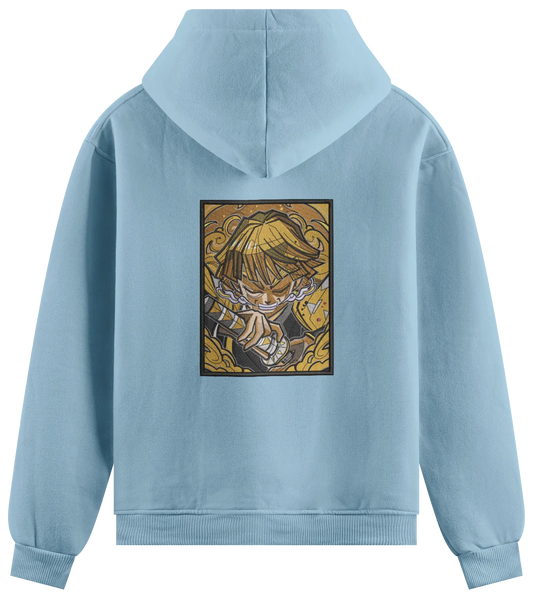 Felpa Ricamata Zenitzu x Demon Slayer - Made in Italy