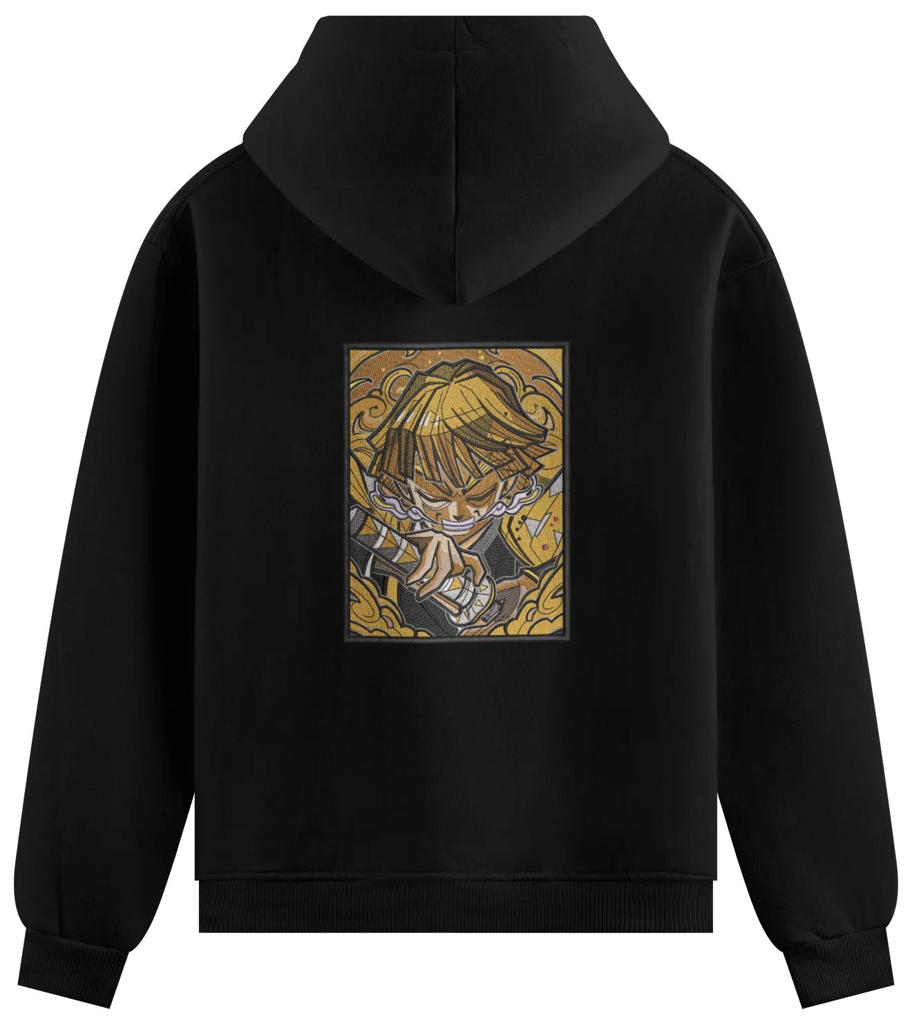 Felpa Ricamata Zenitzu x Demon Slayer - Made in Italy