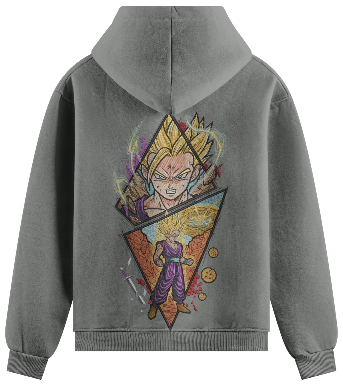Felpa Ricamata Gohan ssj x Dragonball- Made in Italy