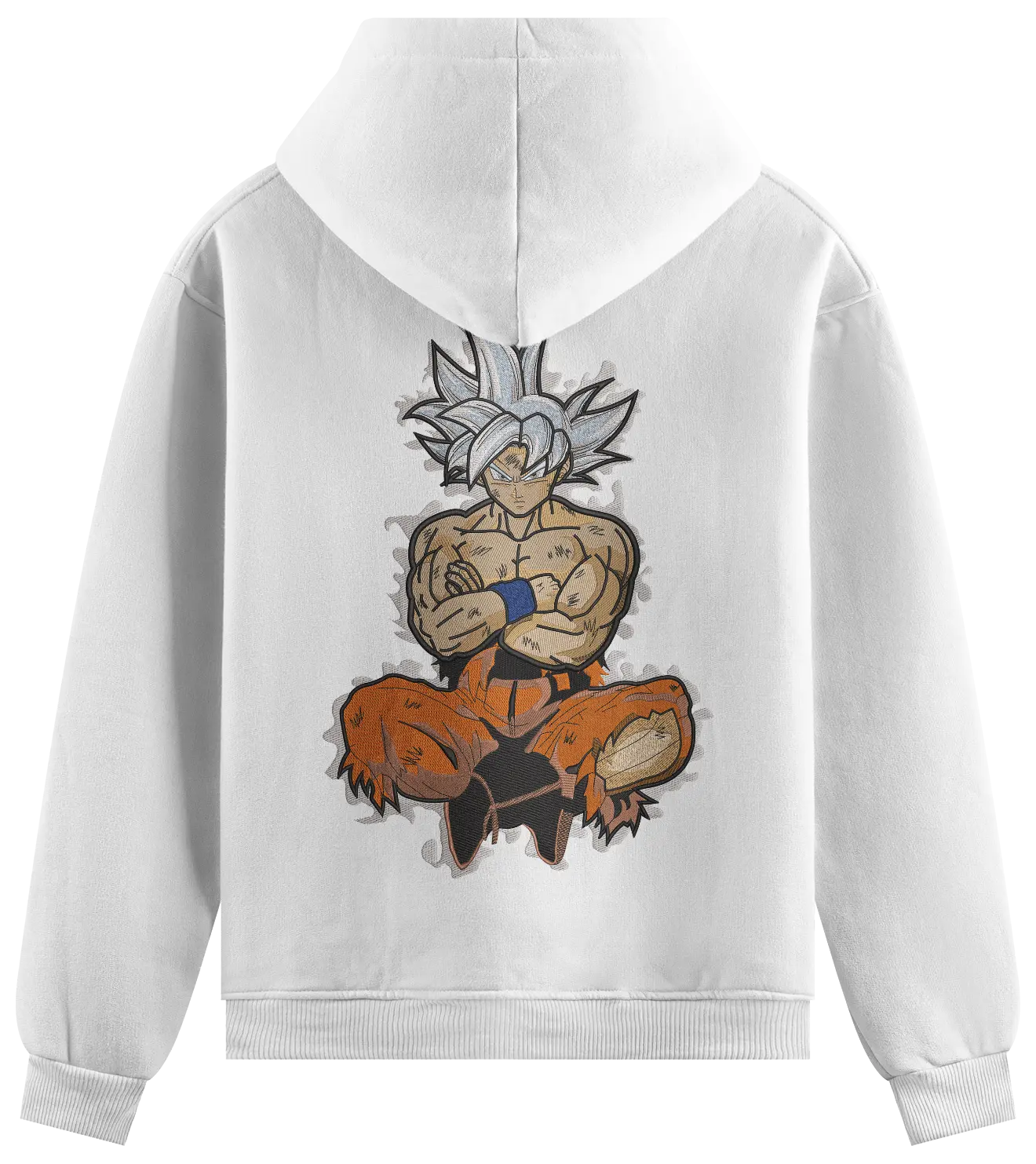 Felpa Ricamata Goku ultra istinto x Dragonball  - Made in Italy