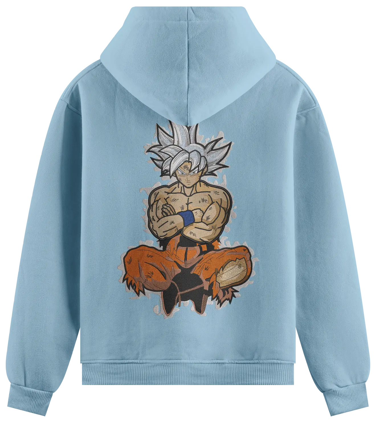 Felpa Ricamata Goku ultra istinto x Dragonball  - Made in Italy