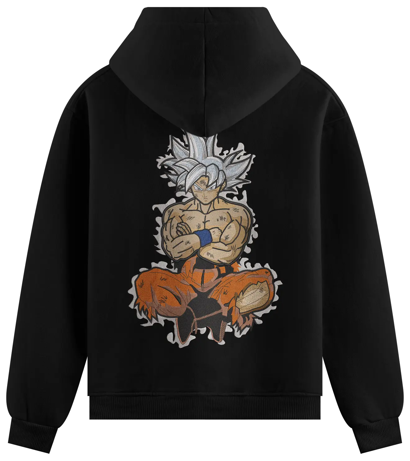 Felpa Ricamata Goku ultra istinto x Dragonball  - Made in Italy