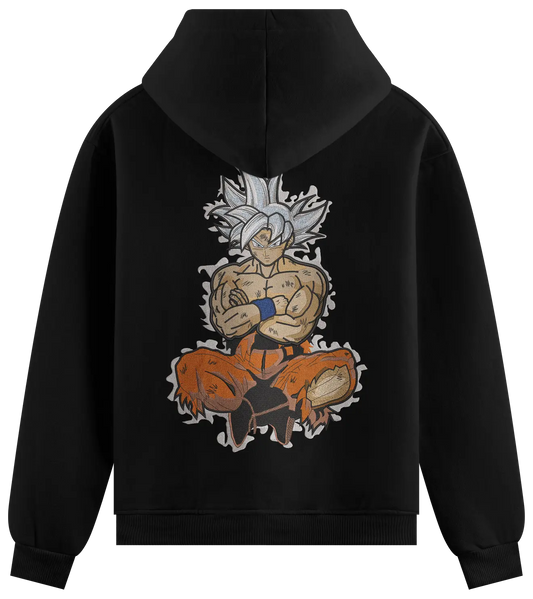 Felpa Ricamata Goku ultra istinto x Dragonball  - Made in Italy