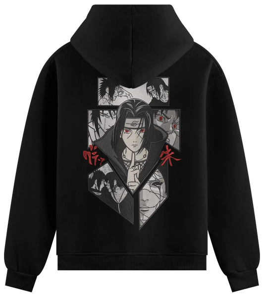 Felpa Ricamata Itachi mosaic x Naruto - Made in Italy