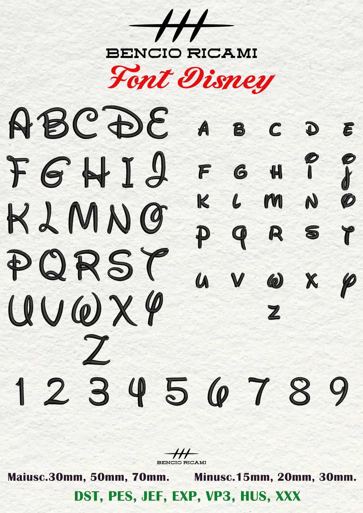 Font Disney - Bencioricami