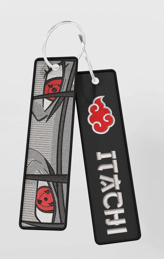 Portachiavi ricamato Itachi x Naruto - Made in Italy