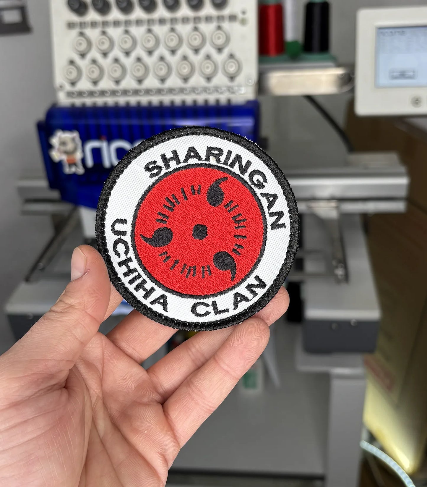 Patch Ricamata Uchiha clan Naruto - Made in Italy
