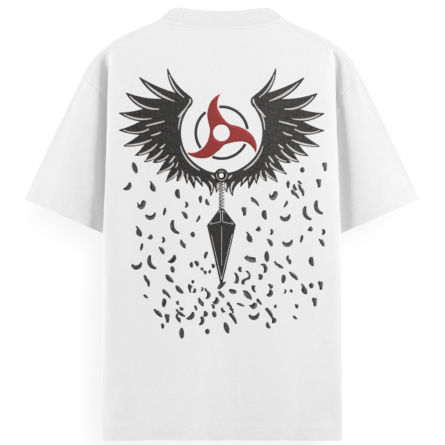 T-shirt Ricamata Corvo eyes - Made in Italy