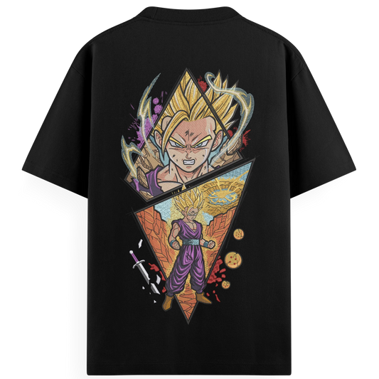 T-shirt Ricamata Gohan ssj - Made in Italy