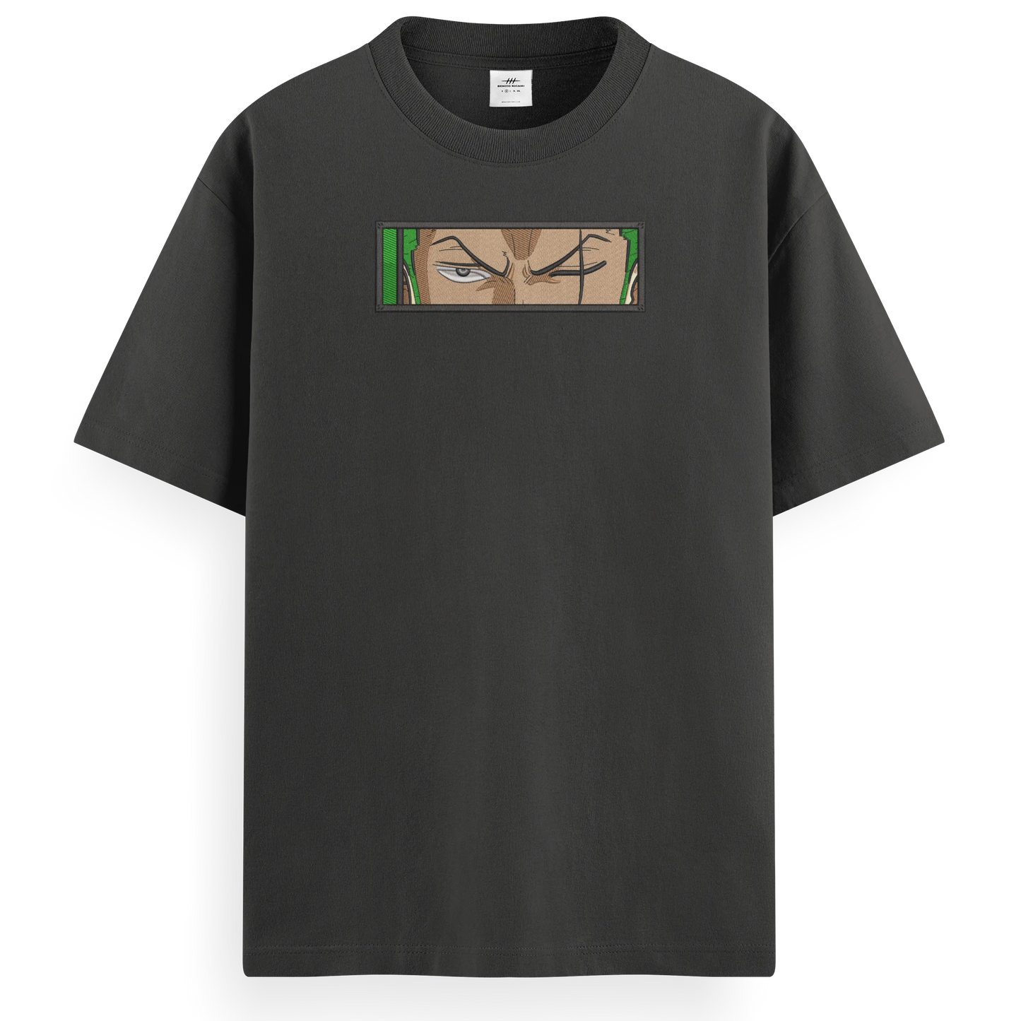 T-shirt Ricamata Zoro eyes x One piece  - Made in Italy
