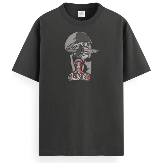 T-shirt Ricamata Zoro sacrificio x One piece  - Made in Italy