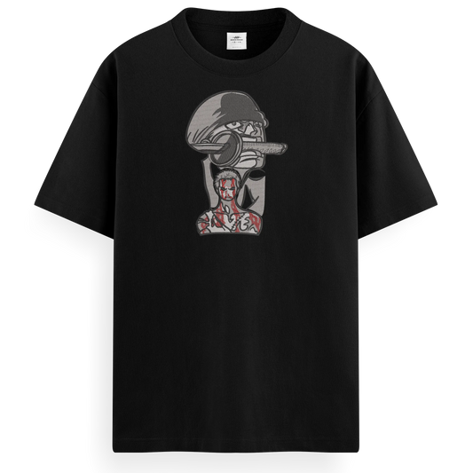T-shirt Ricamata Zoro sacrificio x One piece  - Made in Italy
