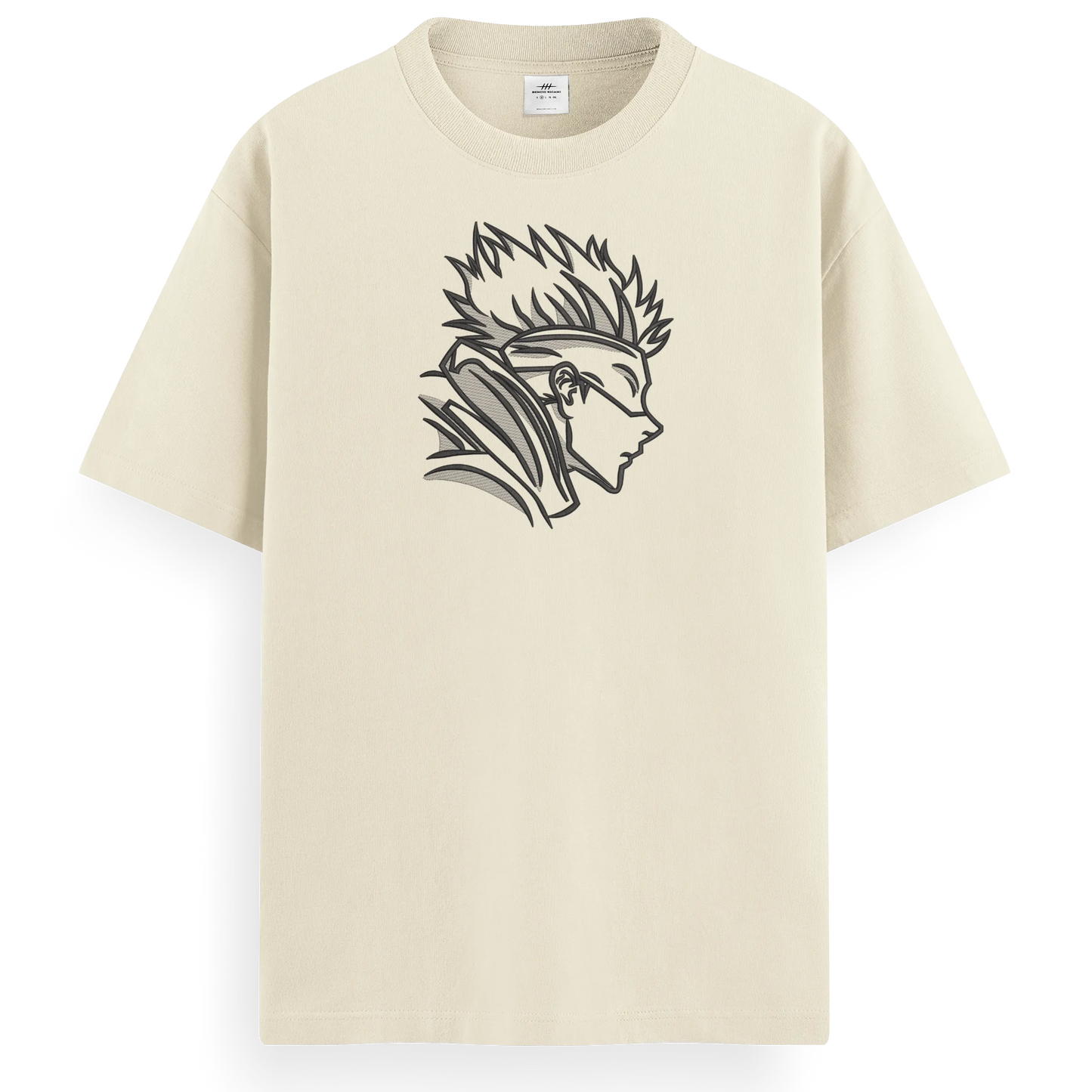 T-shirt Ricamata Gojo profilo - Made in Italy