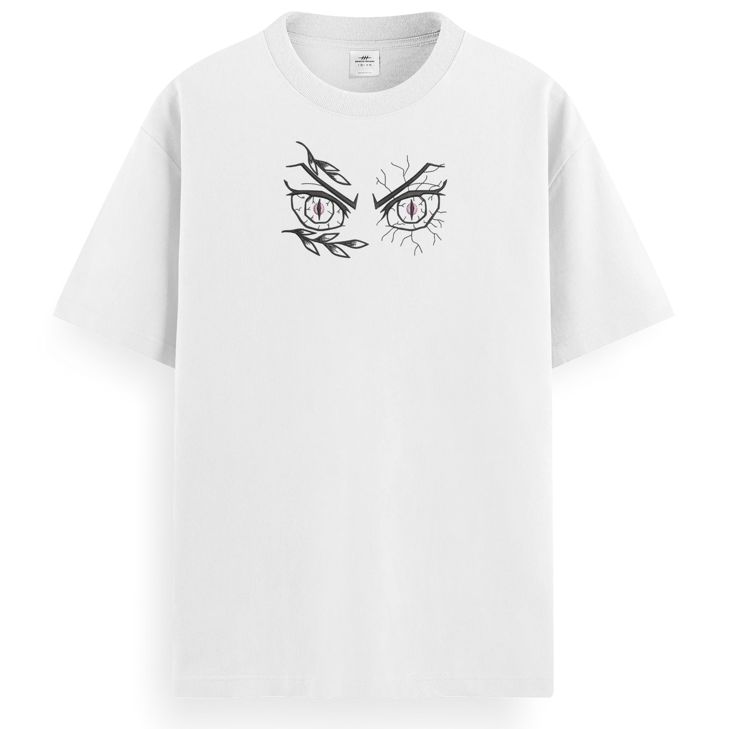 T-shirt Ricamata Nezuko eyes - Made in Italy