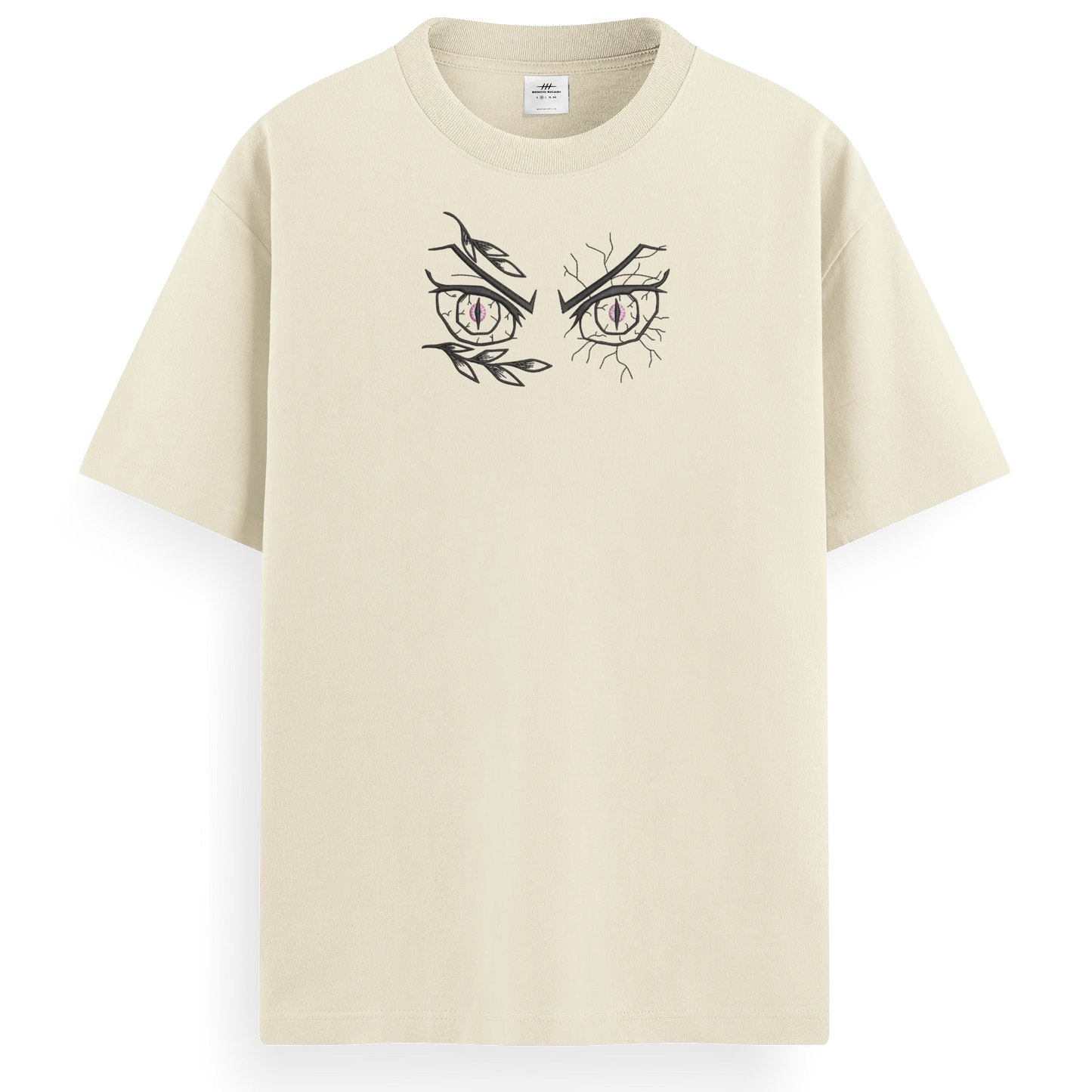 T-shirt Ricamata Nezuko eyes - Made in Italy